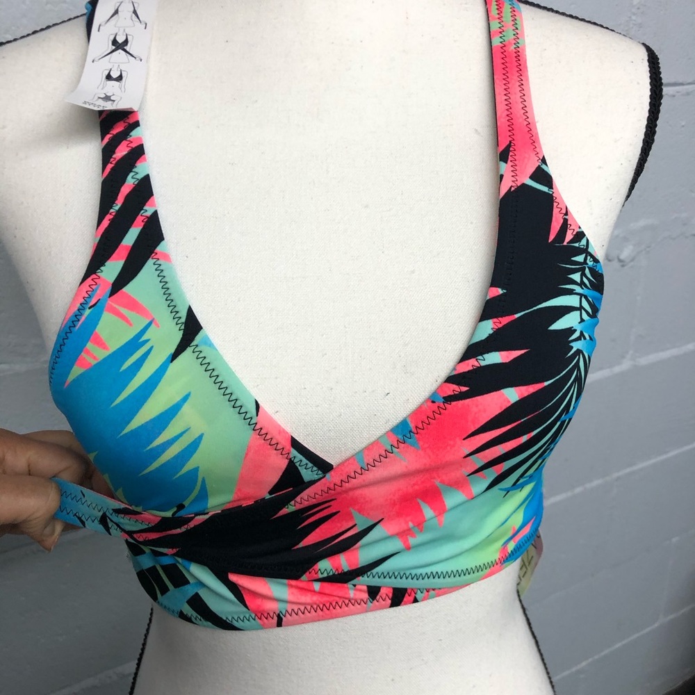 NWT - Sundazed Wrap Tropical Bikini Top - Picture 5 of 9